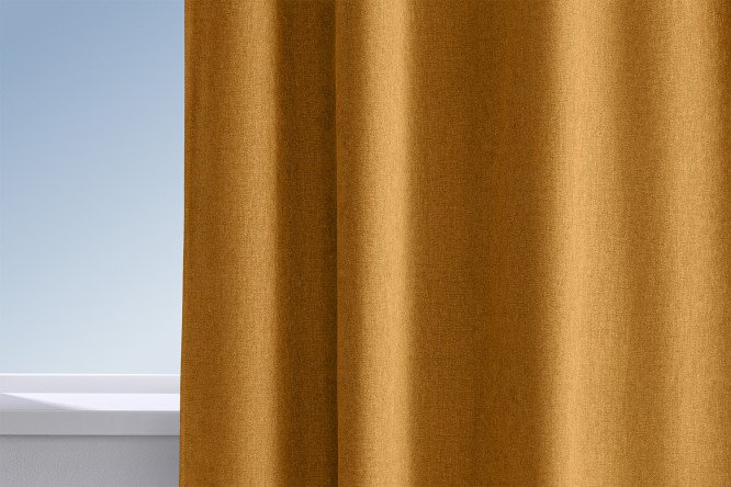 Изображение товара Штора HOFF Бурома 180х300 см, 1 шт., цвет золотой