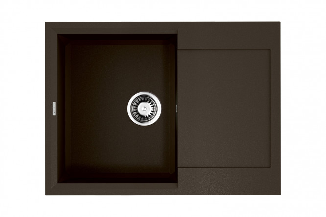 Изображение товара Мойка врезная с крылом OMOIKIRI Sakaime 68-DC тёмный шоколад 68х50х19 см