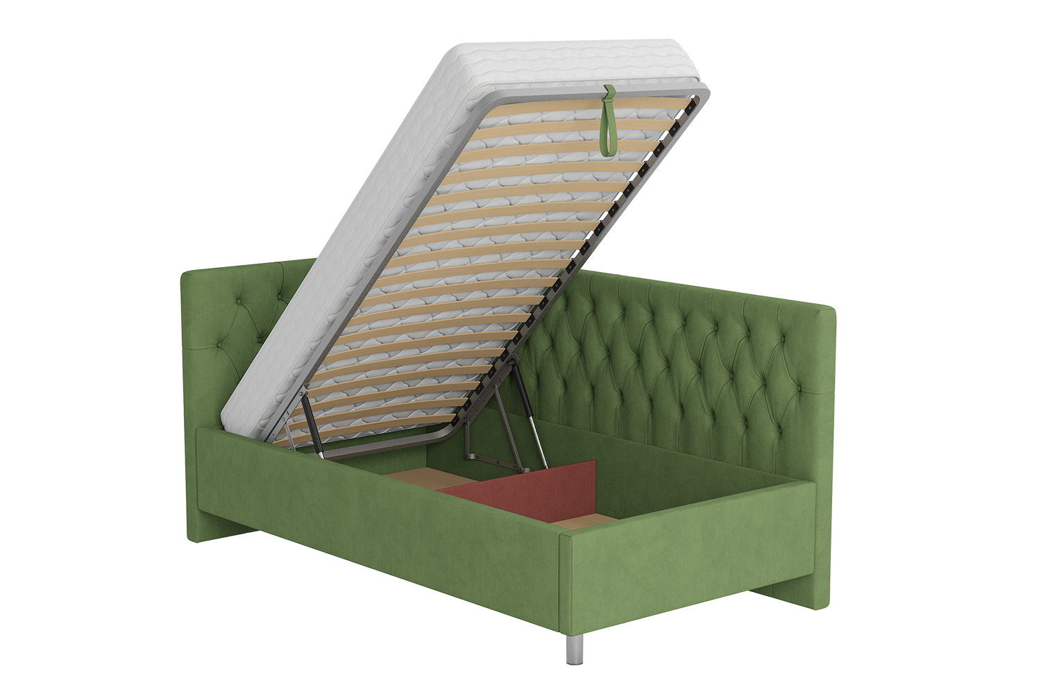 фото Кровать с подъёмным механизмом левосторонняя маэстро hoff