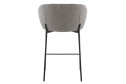 Стул барный Stool Group Тисдейл 56х94.5х56 см, цвет обивки серый, ножек чёрный