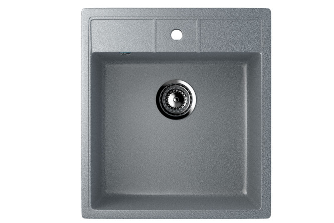 Изображение товара Мойка ULGRAN U-406 из искусственного мрамора 44,5х50х19 см стильная и практичная