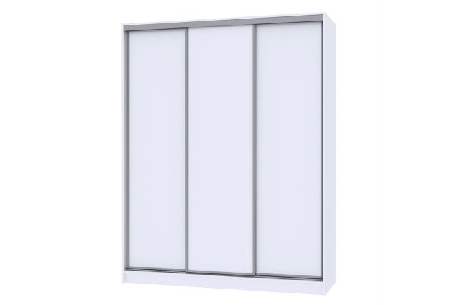 Изображение товара Шкаф-купе Home 180х229,5 см белый трёхдверный для одежды