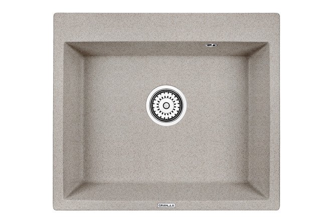 Изображение товара Врезная кухонная мойка GRANULA 6001 из кварца 60х52х20 см современный дизайн