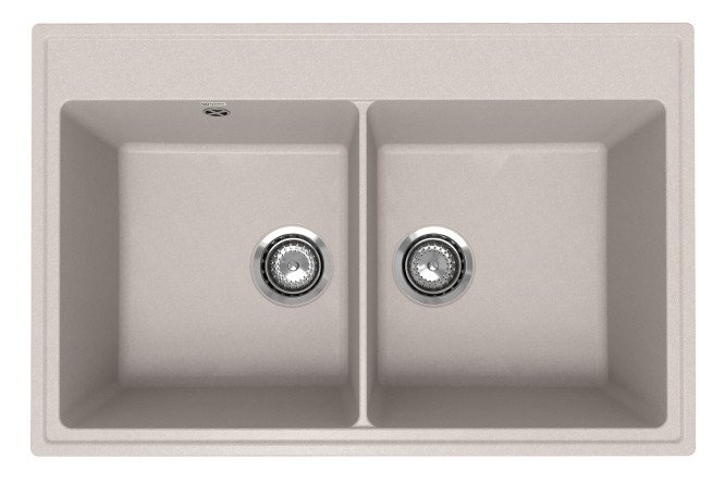 Изображение товара Врезная кухонная мойка Ruma 78х51х22 см кварцевый композит