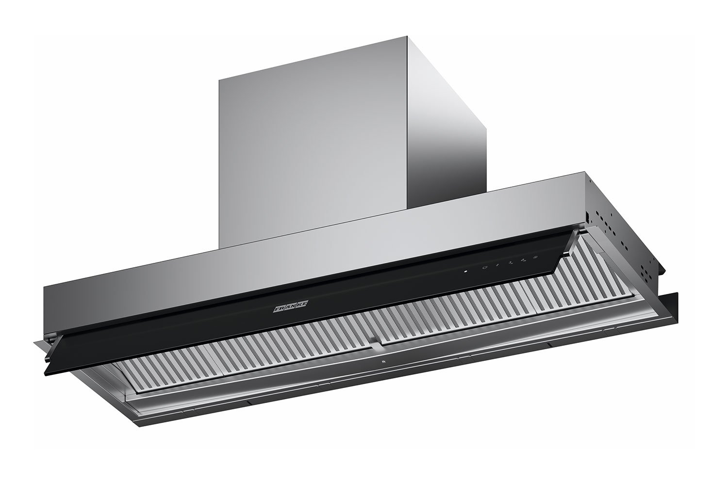 Вытяжка FRANKE Mythos FMY DRIP-FREE 120 KL 305.0705.341 цвет нержавеющая сталь, чёрное стекло, 120 см