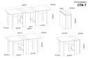 Стол-книжка раздвижной СТК-7 34.2х78.5х86.5 см