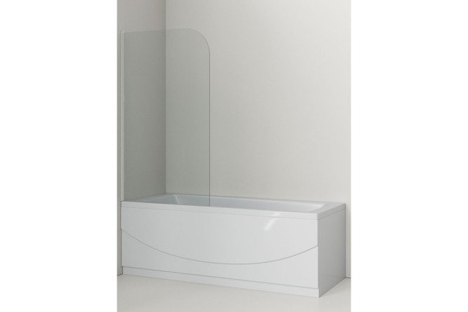 Изображение товара Шторка на ванну AGGER A02-080TCR с распашными дверями и стеклом