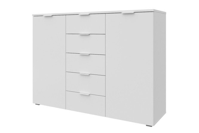 Изображение товара Комод Оскар Мун белый гладкий 150,2х109,2х44 см