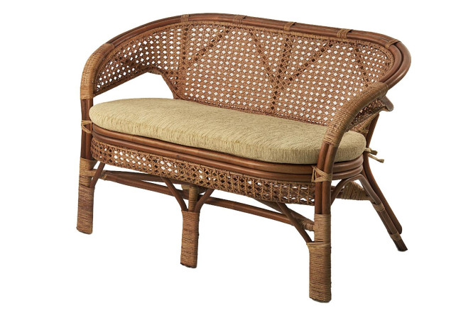 Изображение товара Диван 2-местный Pelangi цвет каркаса миндаль матовый, мягких элементов бежевый