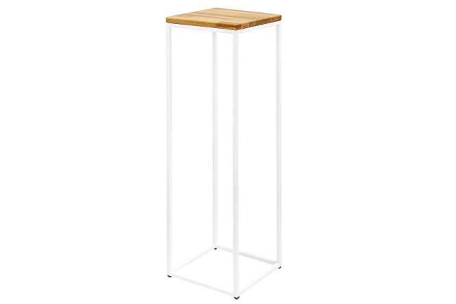 Изображение товара Столик под кашпо Tori 30х102х30 см с одним ярусом из металла и дуба