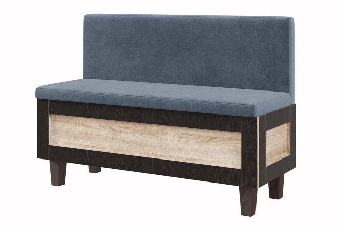 Изображение товара Кухонный уголок Кантри 123х88х53 см велюровый