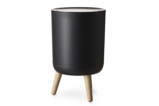 Изображение товара Контейнер для мусора BERKRAFT Tokio с крышкой 22x36.3x22 см, 8 л