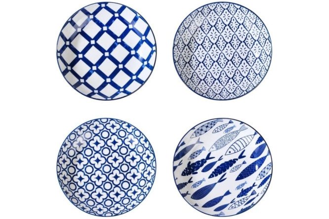 Изображение товара Керамический набор тарелок HOMIUM Japanese collection Очарование, 4 шт.