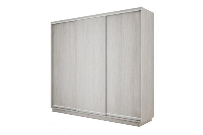 Изображение товара Трехдверный шкаф-купе Slide-2 v.2 180x220x60 см Ясень анкор светлый/серебро Изображение товара Трехдверный шкаф-купе Slide-2 v.2 180x220x60 см Ясень анкор светлый/серебро