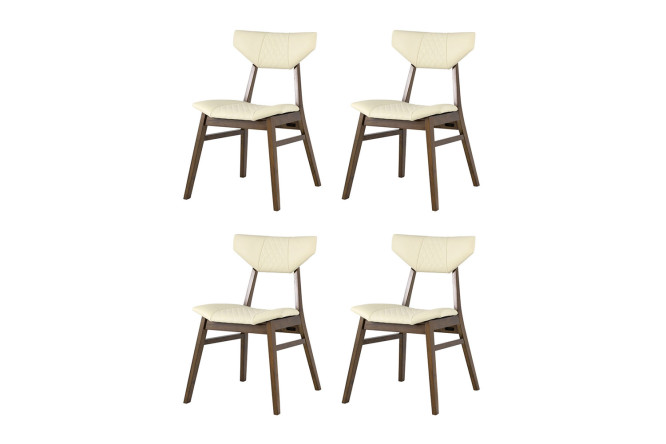 Изображение товара Набор стульев Tor 48,5x80x57,5 см Искусственная кожа Массив гевеи