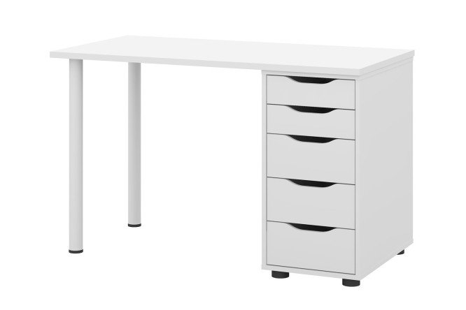 Изображение товара Письменный стол Alexys 120 с тумбой - современное решение для дома и офиса