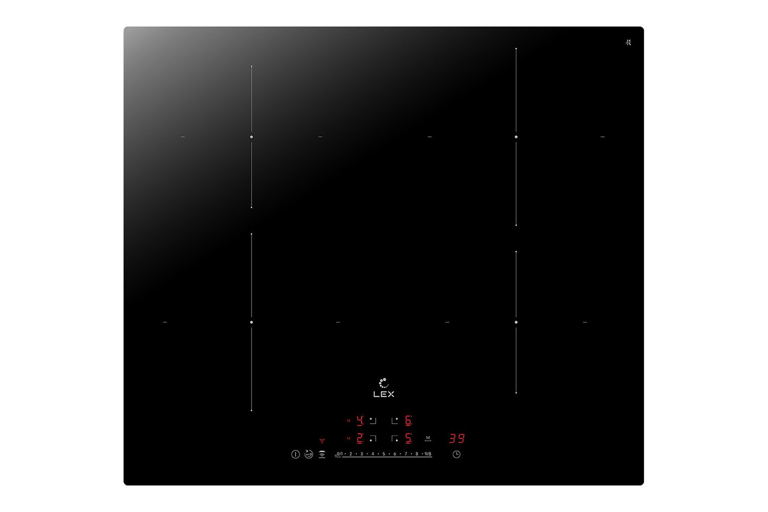 Индукционная варочная панель LEX Evi 640A I BL, чёрный 59 см