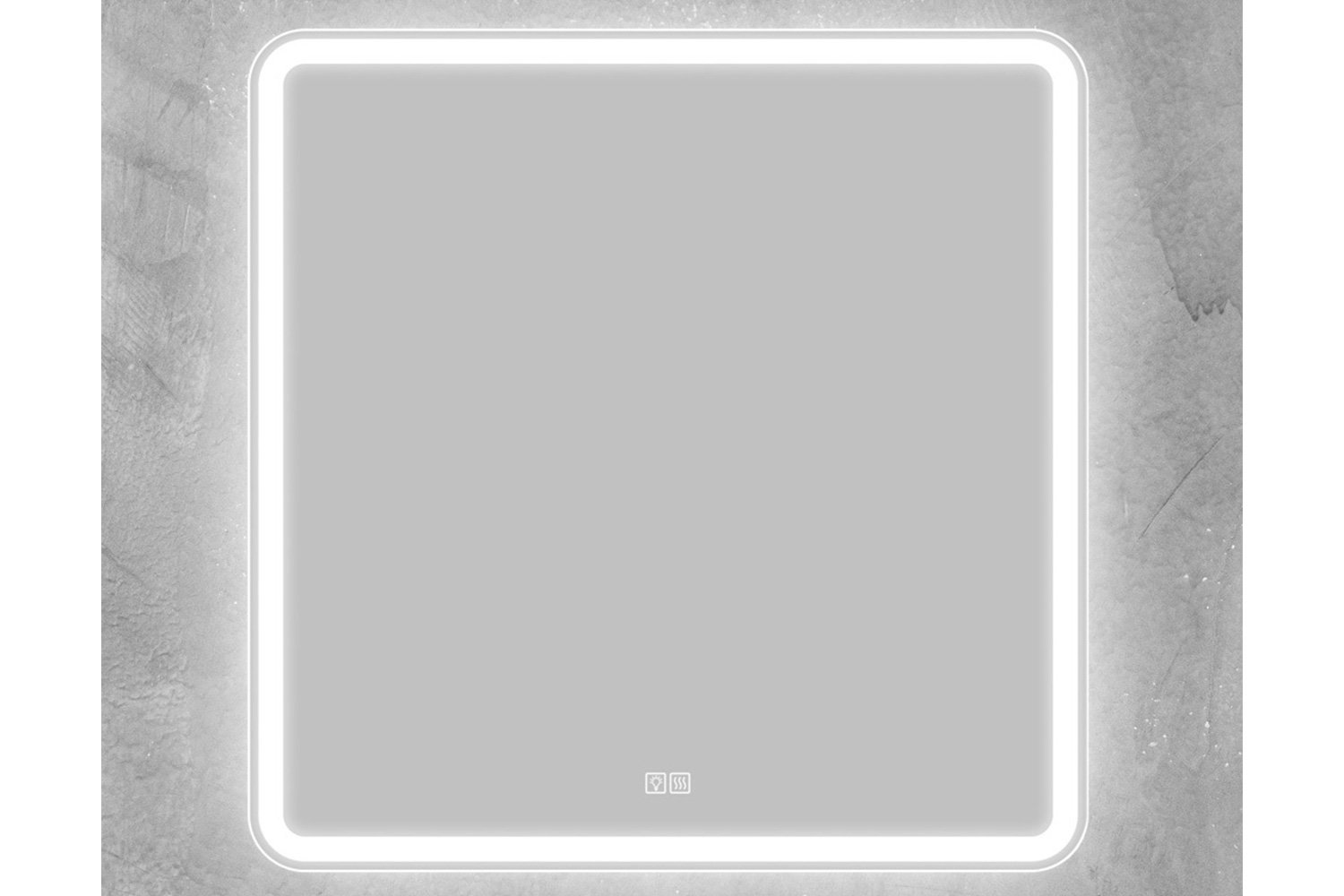 Зеркало с подсветкой BELBAGNO SPC-MAR-800-800-LED-TCH-WARM с подогревом 80х80 см