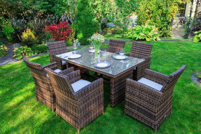 Изображение товара Обеденный комплект Fiona цвет коричневый