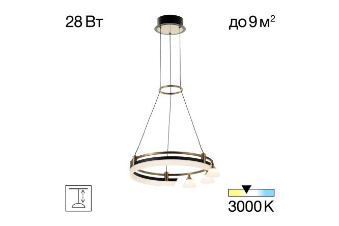 Изображение товара Люстра CITILUX Helly LED 40 см для освещения до 9 кв.м