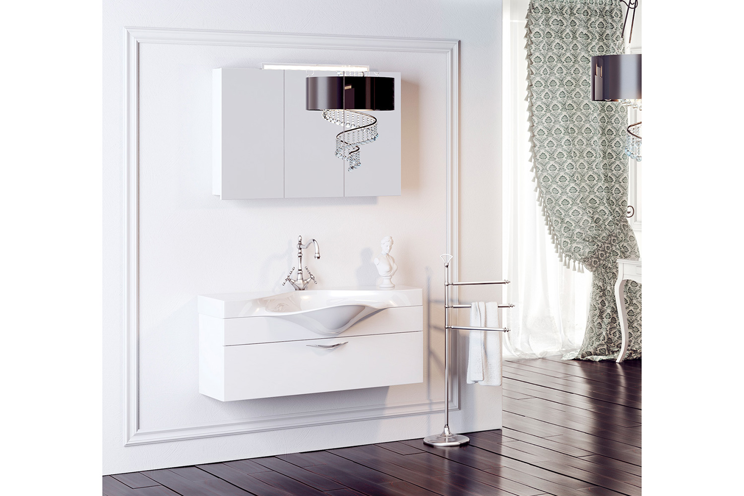 мебель для ванной aqwella эколайн 85
