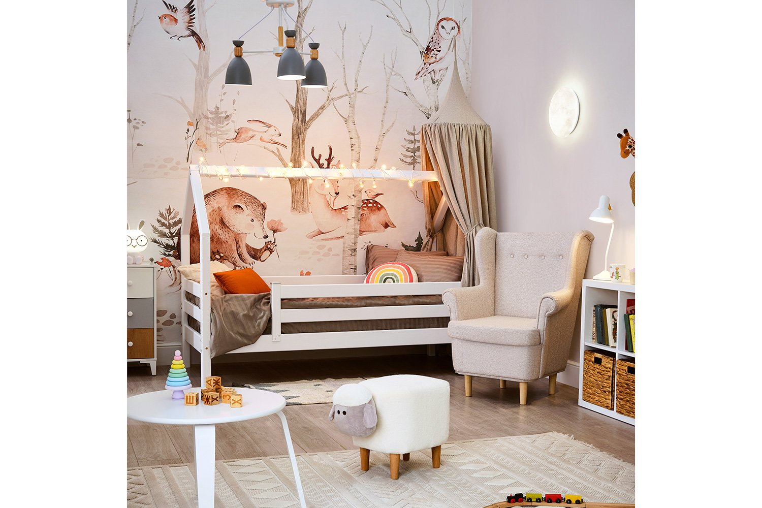 Светильник потолочный FREYA FR5033CL-03W 12 кв.м., 60x36.8x60 см, E27