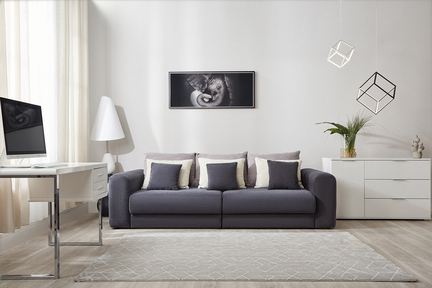 Светильник подвесной CITILUX Куб LED 10 кв.м., LED, 35.5 см
