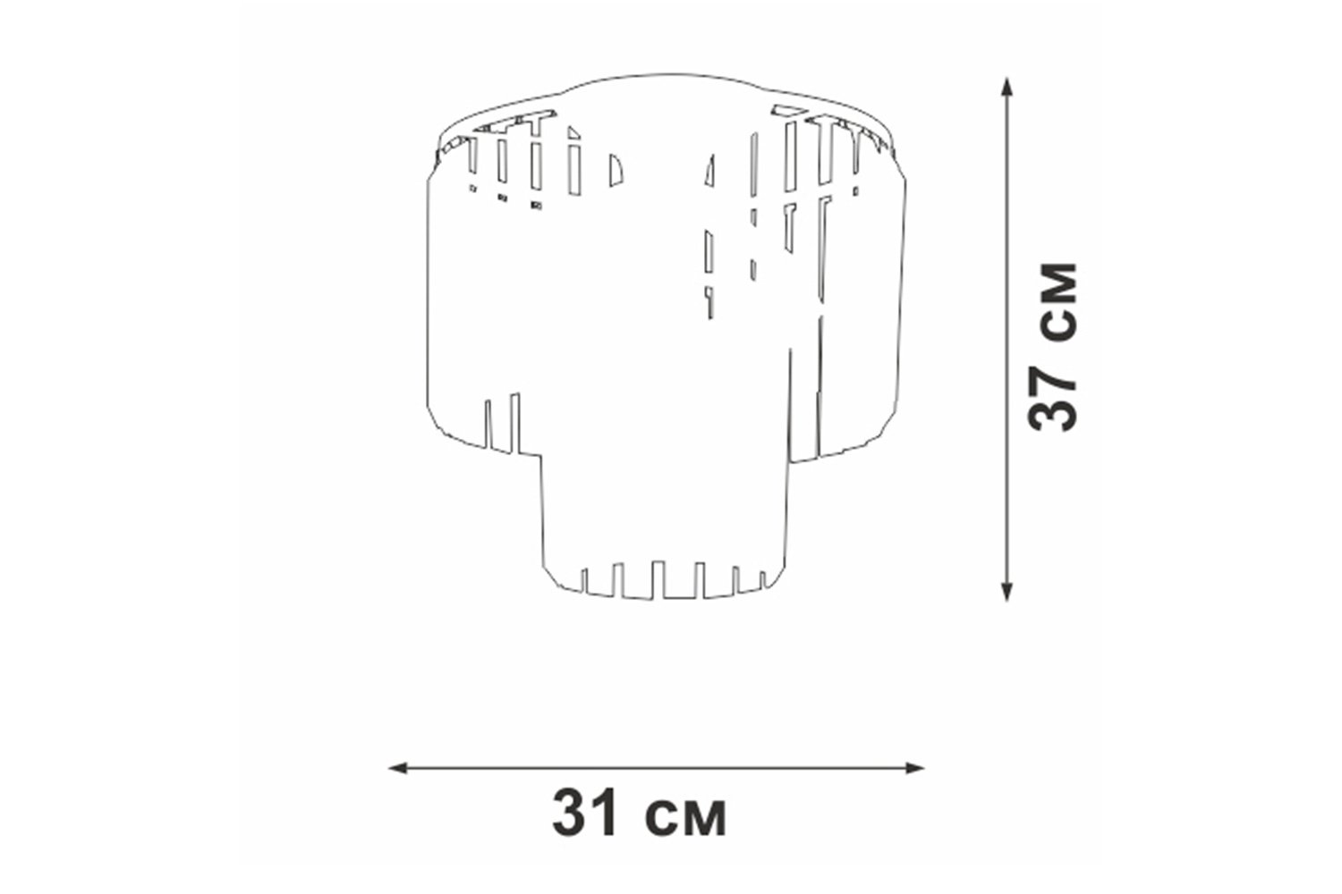 фото Люстра v5155-1/4pl vitaluce