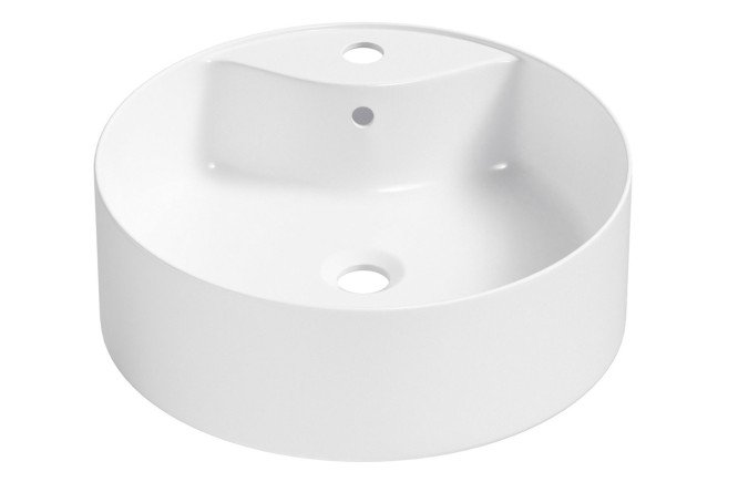 Изображение товара Раковина накладная Praxis 32940100S 40х14х40 см белый фарфор глянец