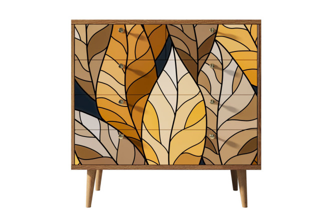 Изображение товара Комод Berber 5 ящиков коричневый дизайн print_08