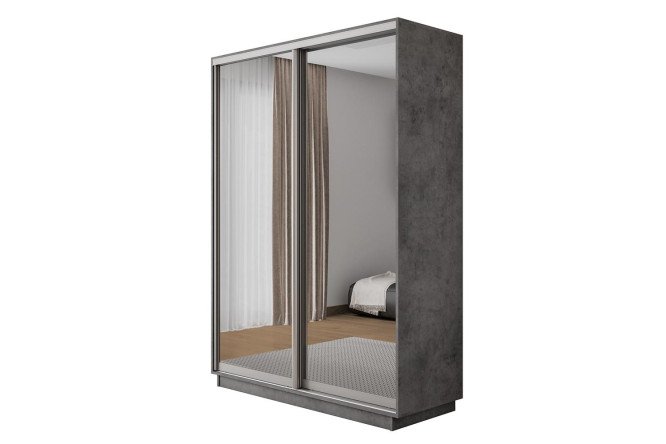 Изображение товара Шкаф-купе 2-дверный Оптима с зеркалами 120х220х60,1 см