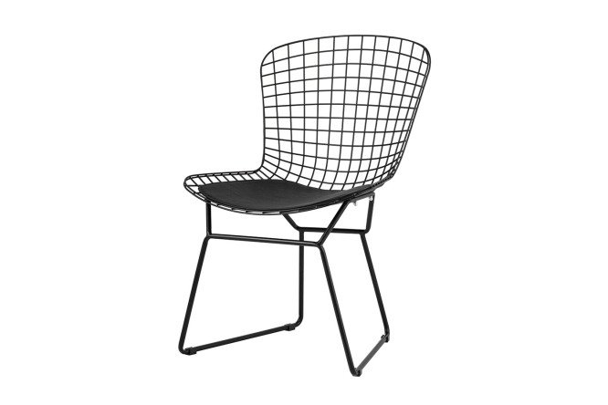 Изображение товара Стул Bertoia из искусственной кожи и металла 53x83x56 см стильный и прочный