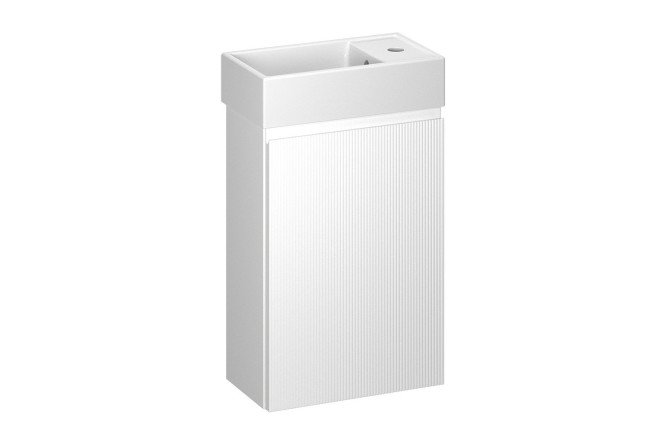 Изображение товара Тумба подвесная с раковиной WC Area 221801001 40 см, цвет каркаса белый, фасада белый