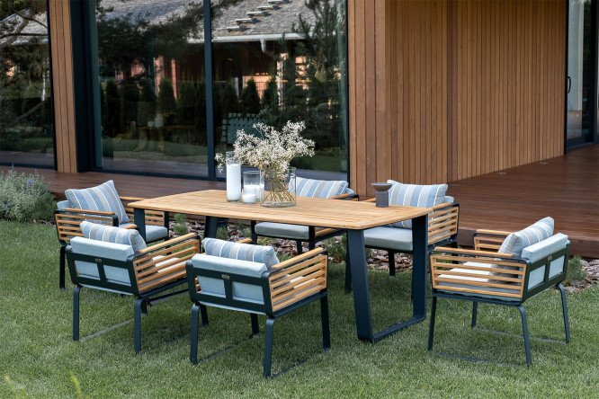 Изображение товара Обеденная группа из алюминия  Aura