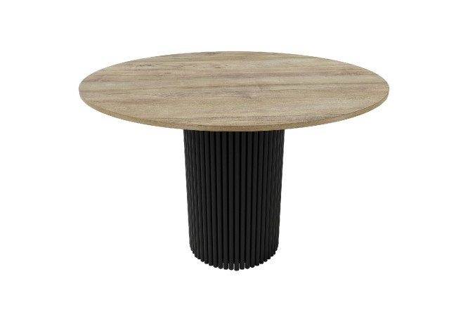 Фото 1 Стол GENGLASS Trubis Wood с трубчатым подстольем 120х75х120 см