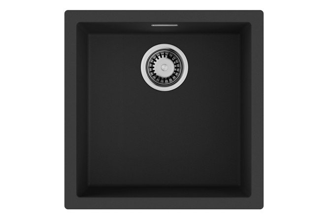 Изображение товара Врезная кухонная мойка OMOIKIRI Yamakawa 45T-U/I-BL 45,6х45,6х20 см из tetogranit