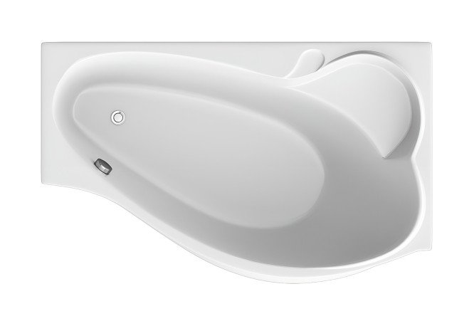 Изображение товара Ванна пристенная Marka One Gracia R правый белая 150x90 см из акрила