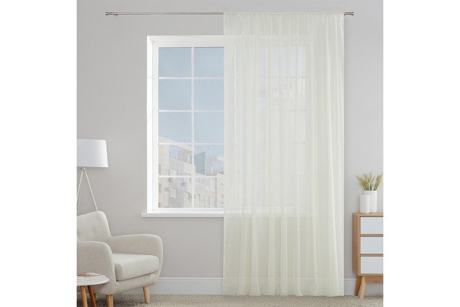 Изображение товара Тюль ESTUDI BLANCO Kelly 300х280 см, цвет экрю, 1 шт.