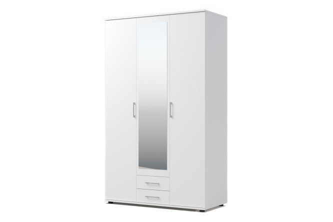 Изображение товара Шкаф для одежды Идрис с зеркалом 119,6х197,2х53,5 см Белый