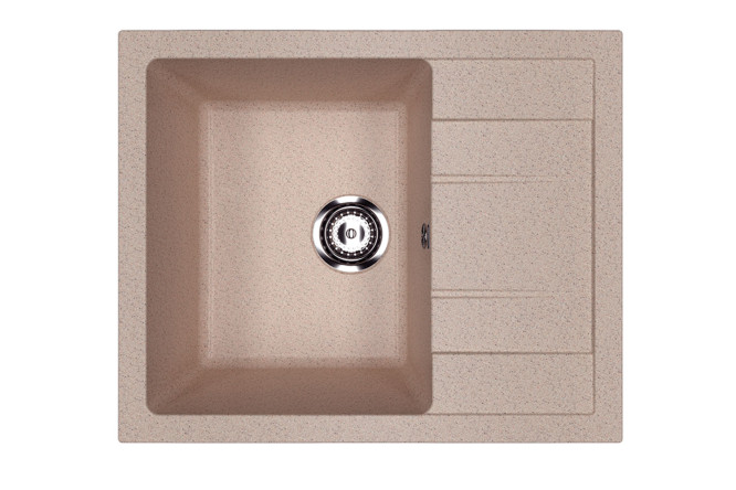 Изображение товара Врезная кухонная мойка U-607-302 с крылом искусственный камень 61х50х19.5 см