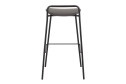 Стул барный Stool Group Mantis 46.5х82х47 см, цвет обивки тёмно-серый, ножек чёрный