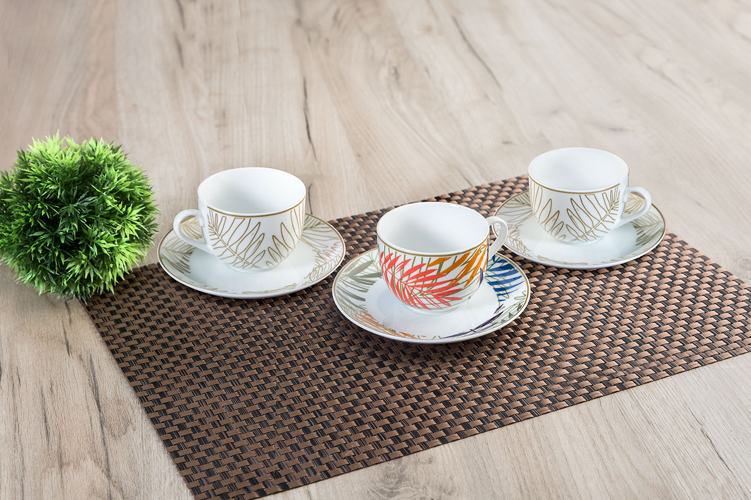 Набор чайных пар на 6 персон Tropical