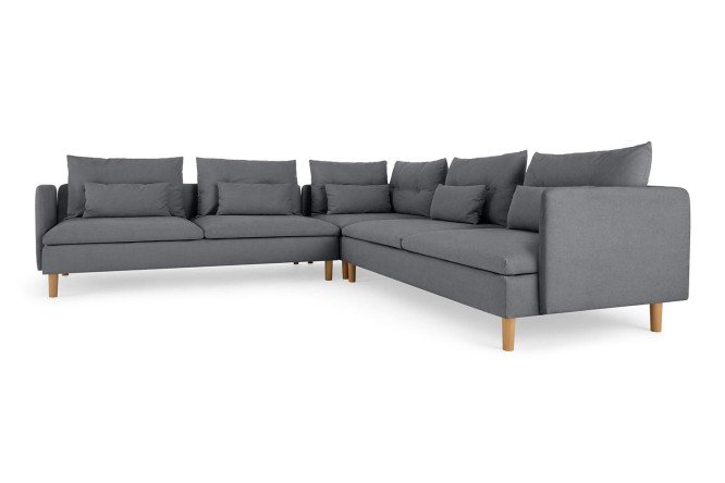 Изображение товара Угловой диван Ишим с подлокотниками, серый