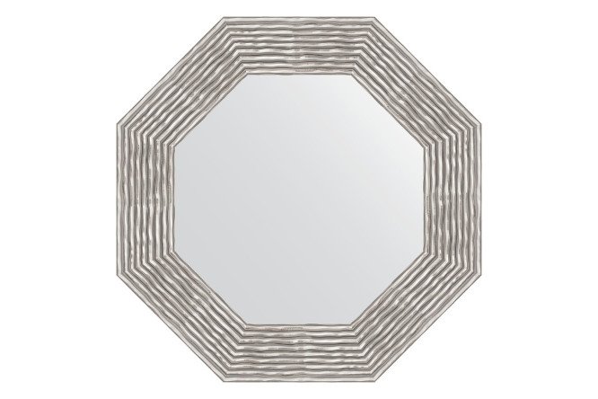Изображение товара Настенное зеркало в багетной раме EVOFORM Octagon BY 3808 56,6х56,6 см хром