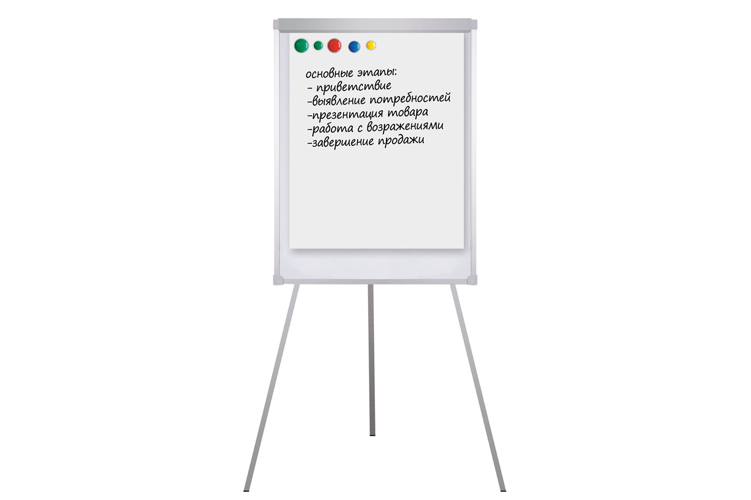Доска-флипчарт 236160 BRAUBERG магнитно-маркерная с держателем для бумаг 70х110(164) см