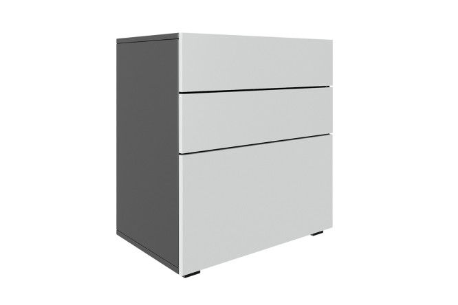 Изображение товара Детский комод Оскар Мун мини 60x66x39,6 см антрацит мебель для детской