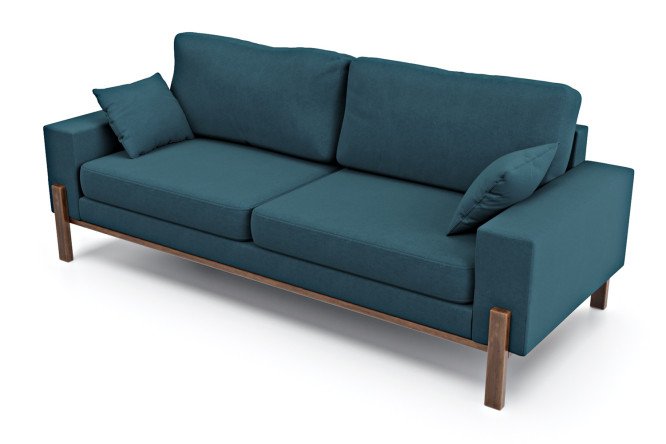 Изображение товара Диван Хангель голубой 195х86х91 см комфортный мягкий мебель