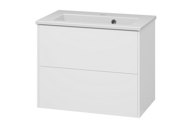 Изображение товара Подвесная тумба с раковиной Toy 60 белый 61х49х36 см 2 ящика