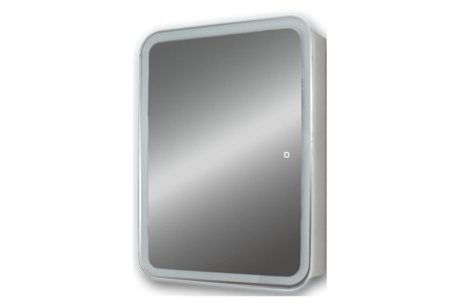 Изображение товара Зеркало-шкаф Фиджи Flip 50 LED 50x75x14 см универсальный современный дизайн