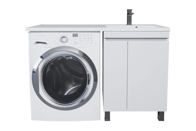 Изображение товара Тумба напольная Magenta 52930205156, правая 55 см, цвет каркаса белый, фасада белый